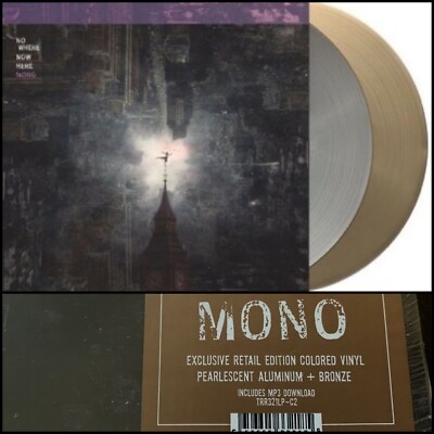 MONO Nowhere Now Where 2x LP Pearlescent Aluminum Bronze Vinyl 1st Press SEALED