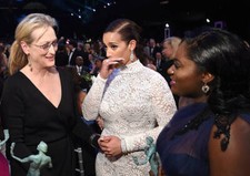 Meryl Streep Dascha Polanco Danielle Brooks during TNT's 21st Annu - Old Photo 1
