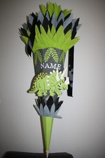 XXL Schultüte, Zuckertüte, Dino, Dinosaurier, Triceratops, Neu & Handarbeit !!!