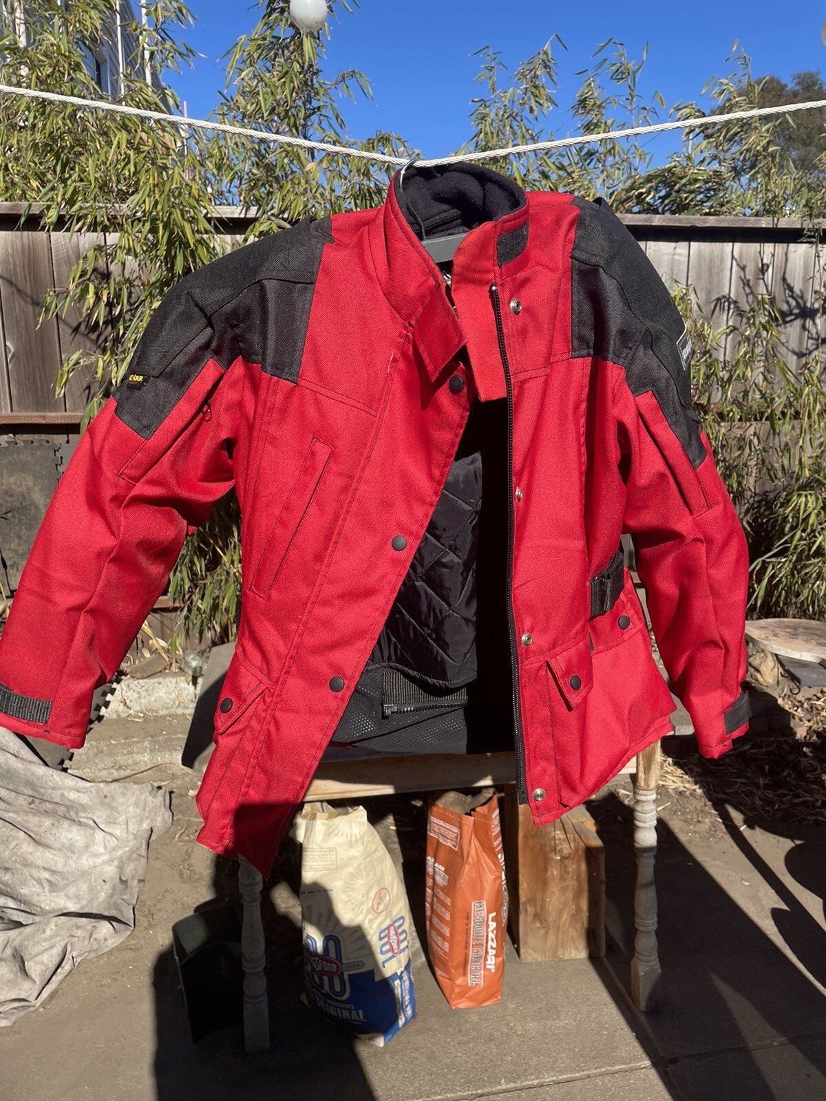 Joe Rocket Ballistic Mesh Motorcycle Touring Jacket and Pants Red Size