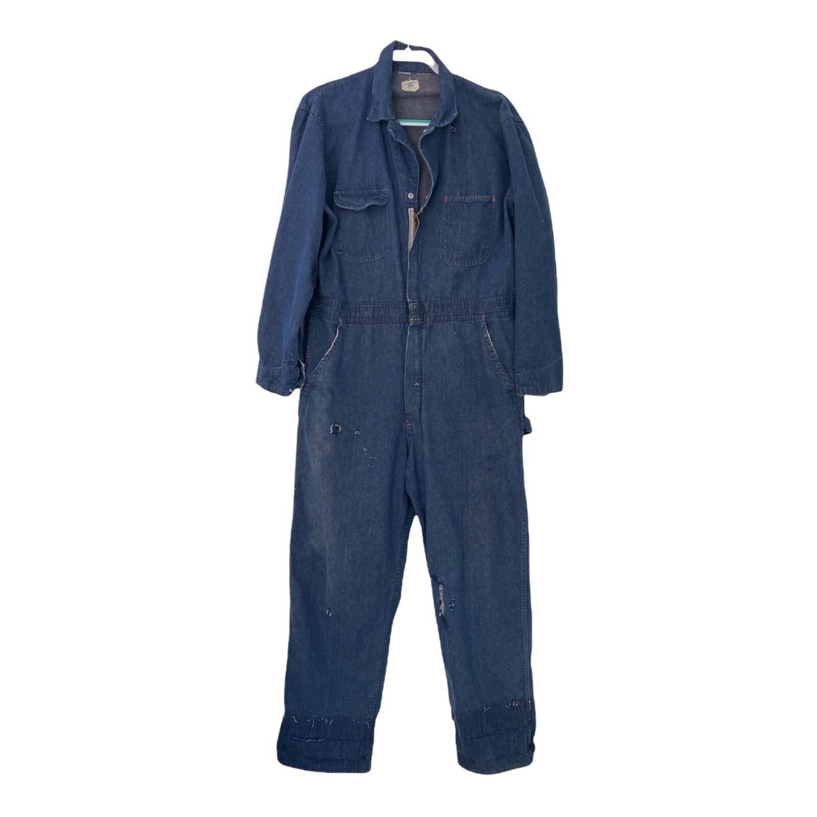 Blue Bell Wranglers Vintage Denim Coveralls Workw… - image 1