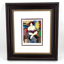 Patricia Govezensky Hand Signed Art Serigraph Mary 17.5x20"