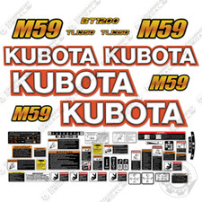 Fits Kubota M59 Decal Kit Backhoe Tractor Decals - 7 Year Outdoor 3m Vinyl!