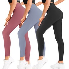 Women's High Waist Yoga Pants Leggings Athletic Bottoms Compression Shape Breath
