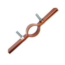 Highcraft Riser Clamp Piping Support, Copper Epoxy Coated Steel