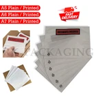 Document Enclosed Wallets A6 A5 A7 Plain Self Adhesive Sticky Pouches Slips New