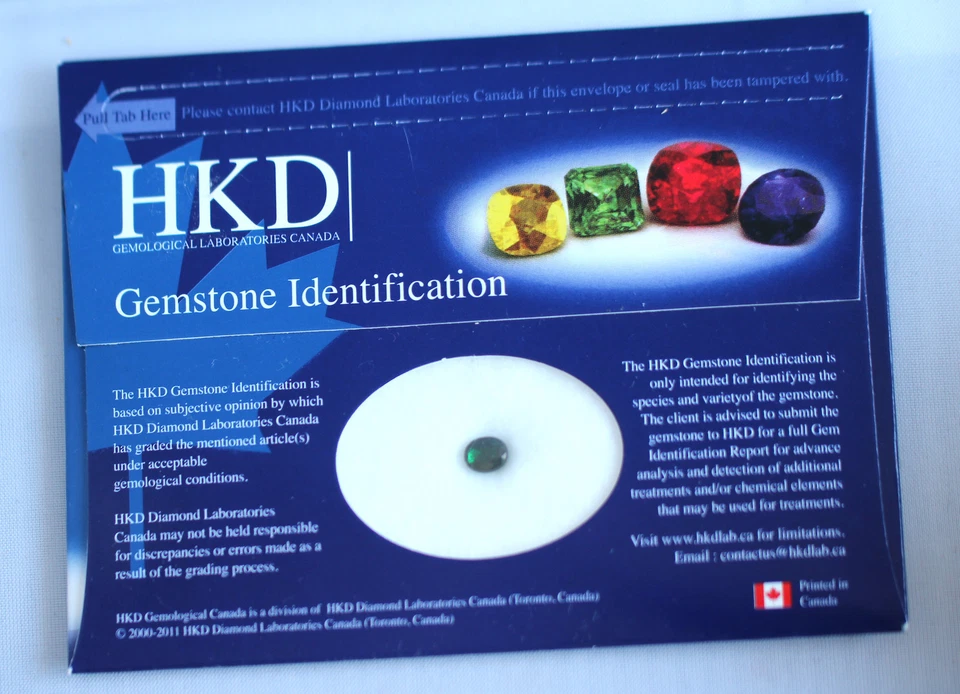 1,11 ct  Très beau Grenat Tsavorite Certifié HKD - AAA - Photo 2/3