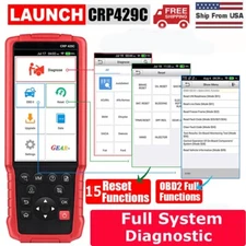 LAUNCH CRP429C OBD2 Scanner Car Diagnostic Scan Tool SRS ABS TPMS Bleeding