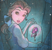 Top Tank Art of Belle Disney Limited edition 34 XS Bleu sequin débadeur NEW Neuf