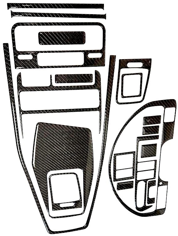 Kit de molduras de tablero de fibra de carbono real interior para Honda CRX 1990-1991 Foto 2 de 3