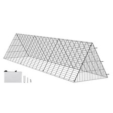 Portable Chicken  Duck Run Tunnel Coop w/ Waterproof Cover - Easy Setup