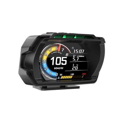 HUD OBD2 Car Head-Up Display Oil Temperature Alarm KM/H RPM Gauge Speed Meter