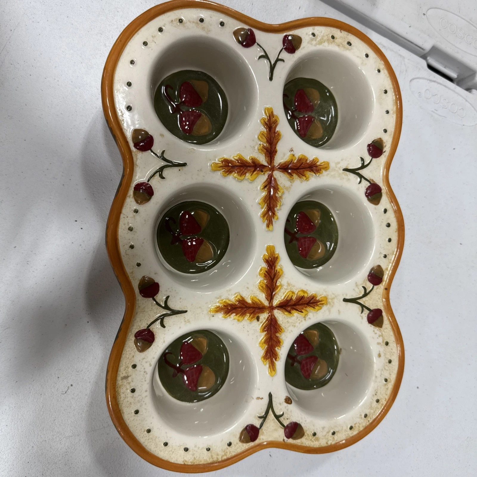 Temptations Bakeware Muffin Cupcake Ovenware Fall Harvest
