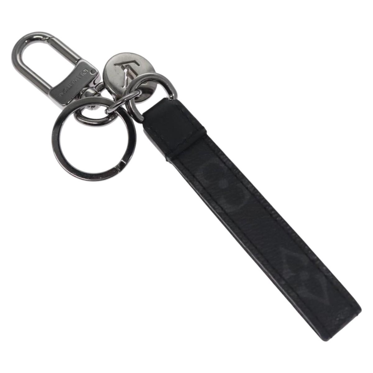 LOUIS VUITTON Monogram Eclipse Porte Cles Dragonne Key Holder M61950 Auth EC798 thumbnail 3