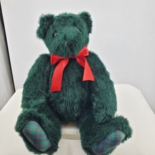 Vermont Teddy Bear 20 in Special Edition RETIRED Classic Christmas Plaid Bear