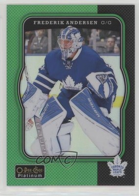 2017-18 O-Pee-Chee Platinum Retro Green 20/49 Frederik Andersen #R-65 0tf