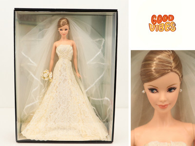 2005 Mattel Barbie Carolina Herrera Bride Gold Label NRFB B9797