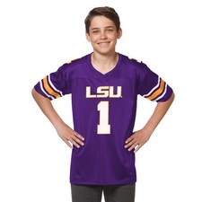 Little King NCAA Youth Boys Team Football Jersey LSU Purple #1 - Youth XL