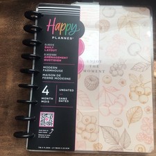 HAPPY PLANNER/Classic Daily Layout/4 Month-Undated/New