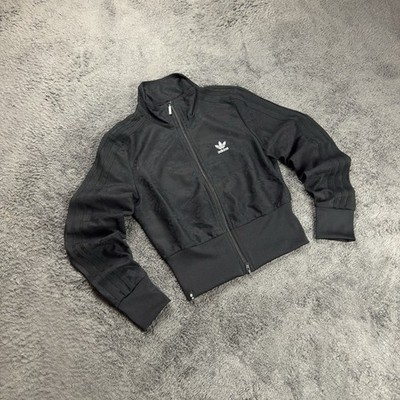 Adidas Firebird Trainingsjacke | Gr.XS Schwarz Monogram | Y2K