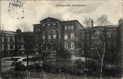 Postcard Hanseatic city of Bremen, surgical hospital - 4311468