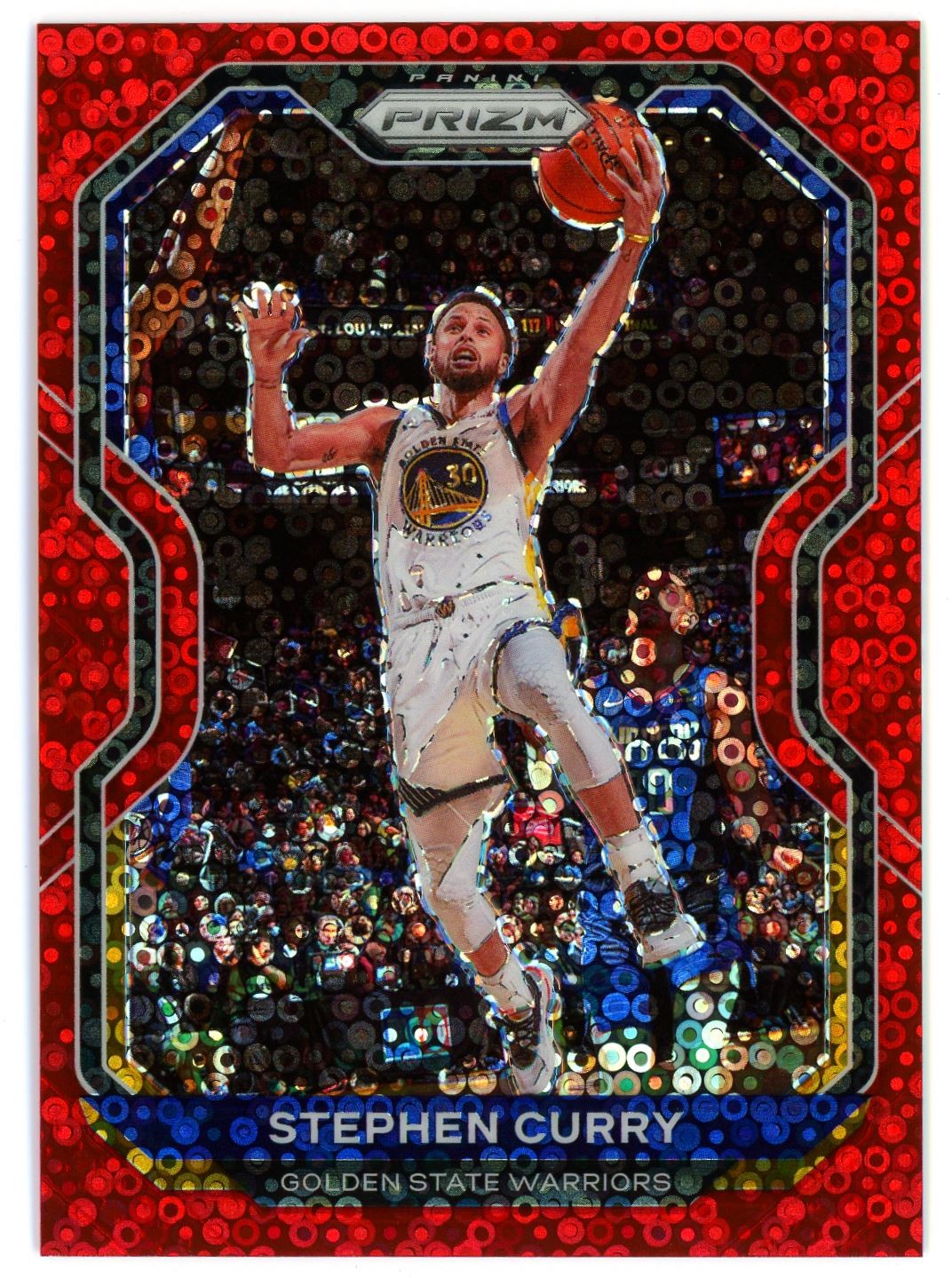 Stephen Curry 2020 Panini Prizm Red Disco Fast Break 125/125