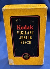 VINTAGE 1940s KODAK VIGILANT SIX 20 CAMERA WITH ORIGINAL BOX