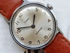 Vintage Timex Sprite Mens Watch Sunburst Dial 1968 Silver Serviced Working Well