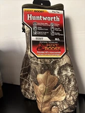 Heat Boost Huntworth Scout Hunting Gloves M/L Mossy Oak Fold Over Pop Top Camo