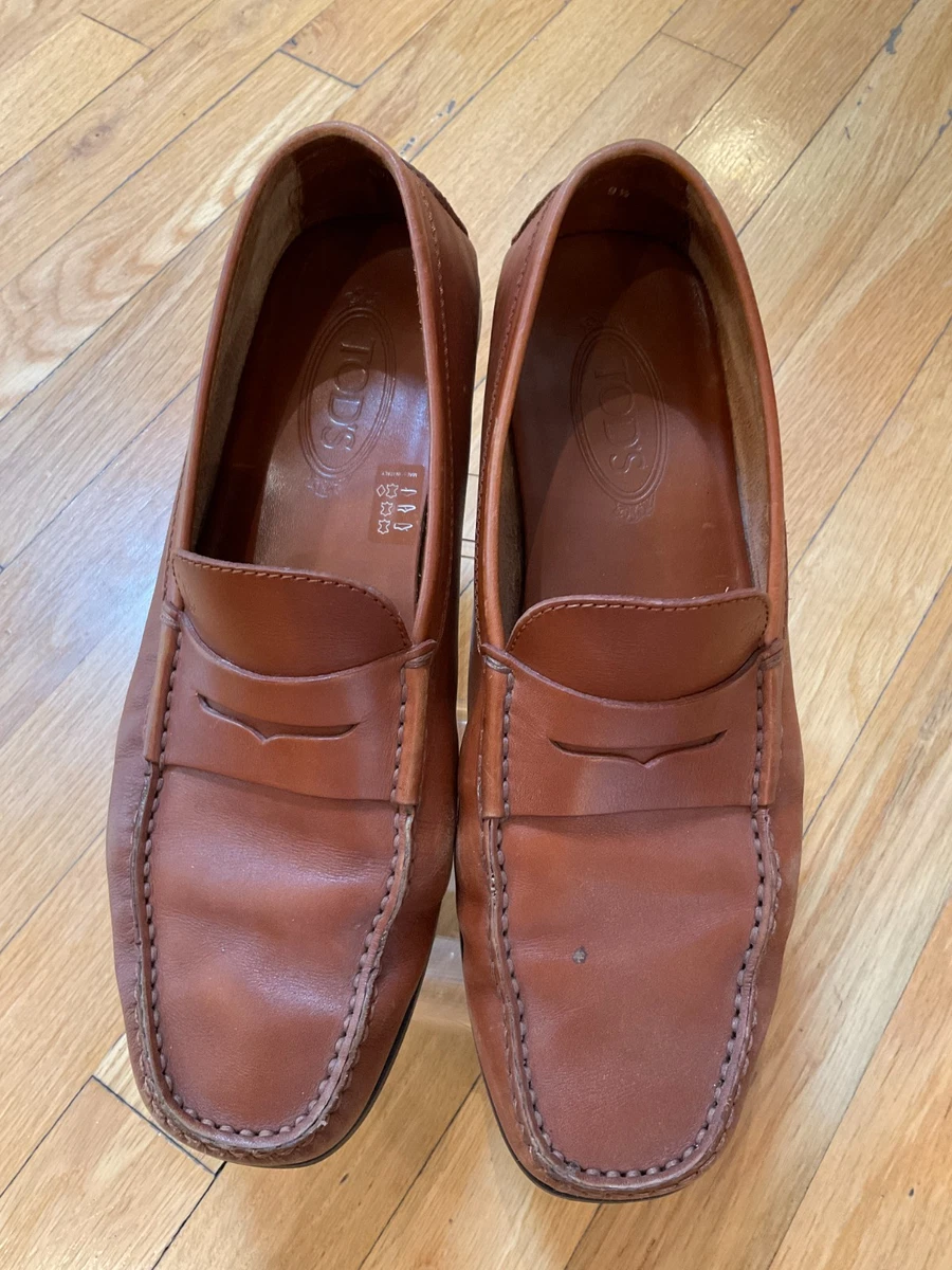 Tod\'s Pebbled Leather Penny Loafers Men\'s Size 11 Made in Italy Cognac Brown Lux Man BROWN Loafers in Leather XXM0ZF0Q920D9C9CS801 | Tods main image 4