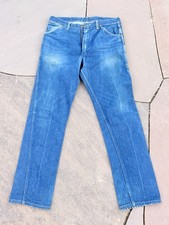 1960s True Vintage Wrangler Jeans 36x33 Tag Fits 32 Waist Sanforized Prentice