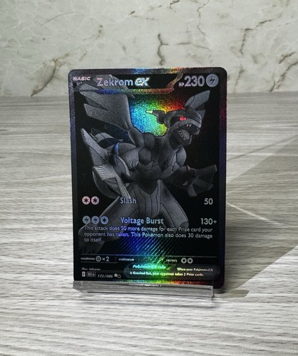 Pokémon TCG Zekrom 172/086 Black Bolt Black White Rare Clean English NM