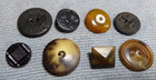 70 Vintage Antique Horn Buttons — photo 5
