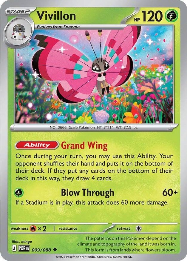 Pokemon Vivillon (9/133) Perfect Order NM