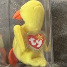 Ty Teenie Beanie Babies Duck Yellow Plush w/ Case 1999 MPN 4114 — photo 3