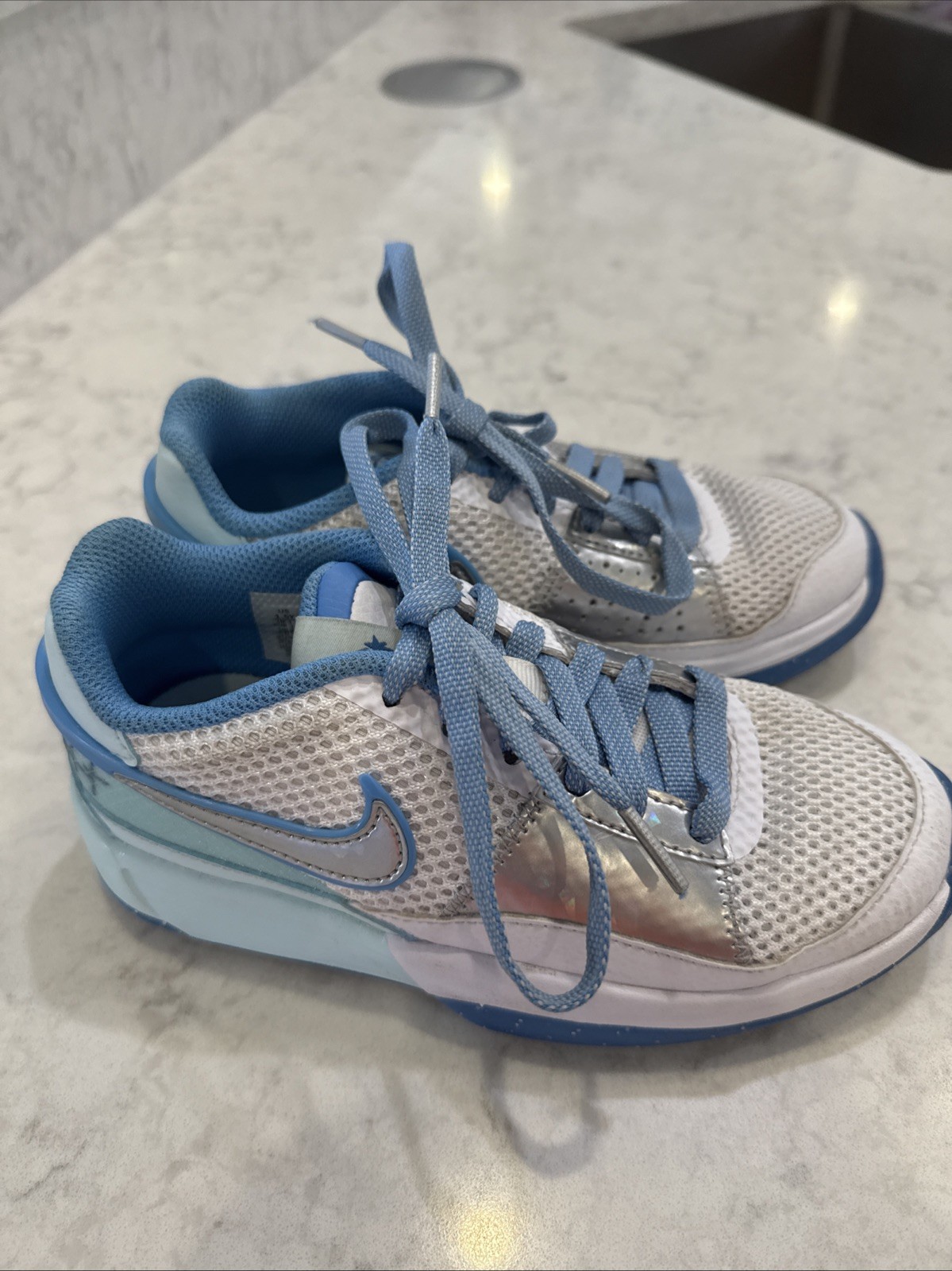 Nike Ja 1 Se GS Morant All Star Youth Basketball FJ1266-400 Glacier Blue Sz 1.5