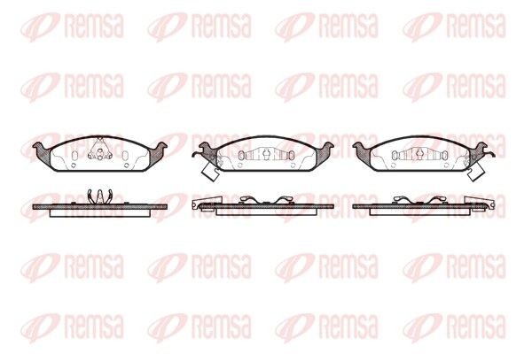 Remsa Bremsbelagsatz, Scheibenbremse 0570.02 FüR Chrysler Dodge Plymouth-image