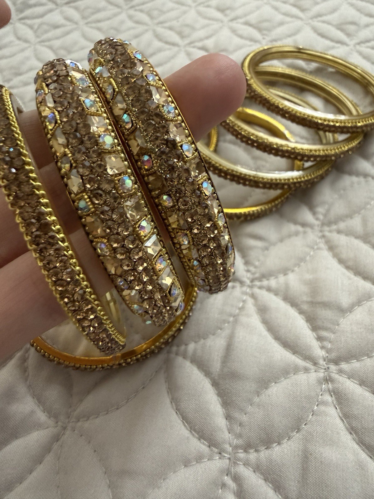 Gold Bangle Bracelets - image 3