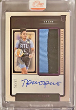 2025 Panini One and One WNBA Te-Hina Paopao Purple Auto/Autograph Patch RC #/25