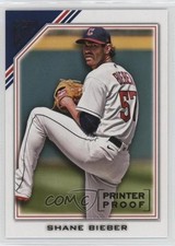 2022 Topps Gallery Printer Proof Shane Bieber #140 0i76
