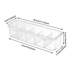 2pcs Clear Cable Organiser Box Storage Box for Charging Cable Cord Storage Box