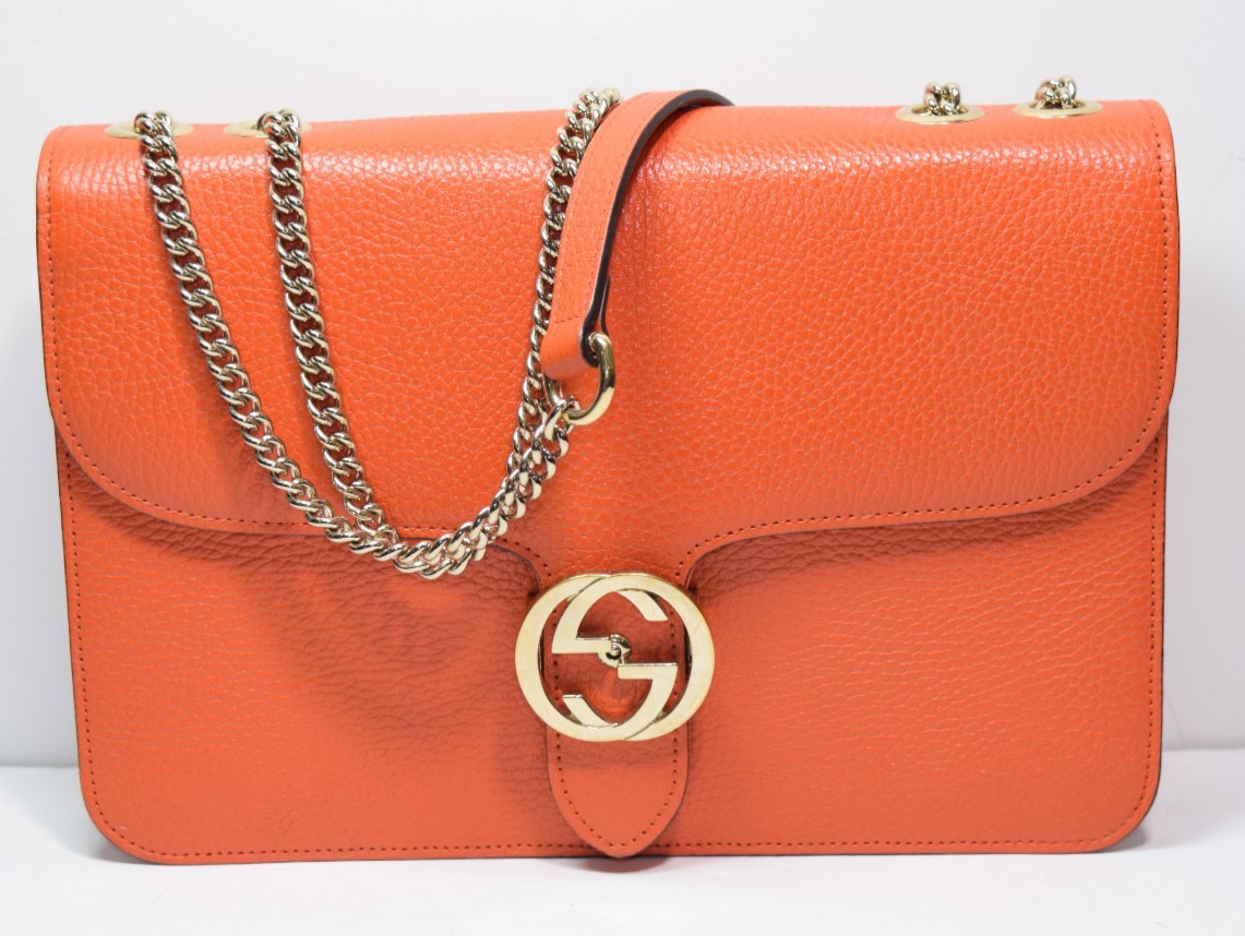 Gucci Leather Interlocking G Medium Shoulder Bag … - image 2