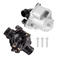 Water Pump Kit & Thermostat For BMW Z4 335is E60 E82 E88 E92 335i 535i 06-15