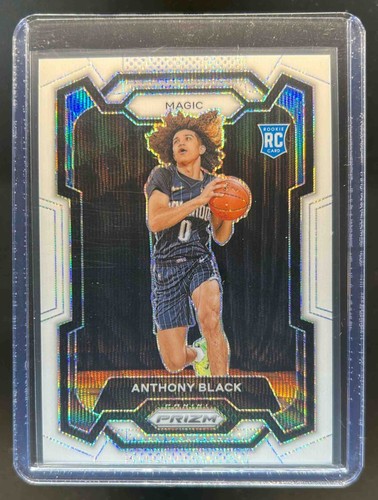 2023-24 Panini Prizm Anthony Black RC Prizms White Wave #7/38 Magic