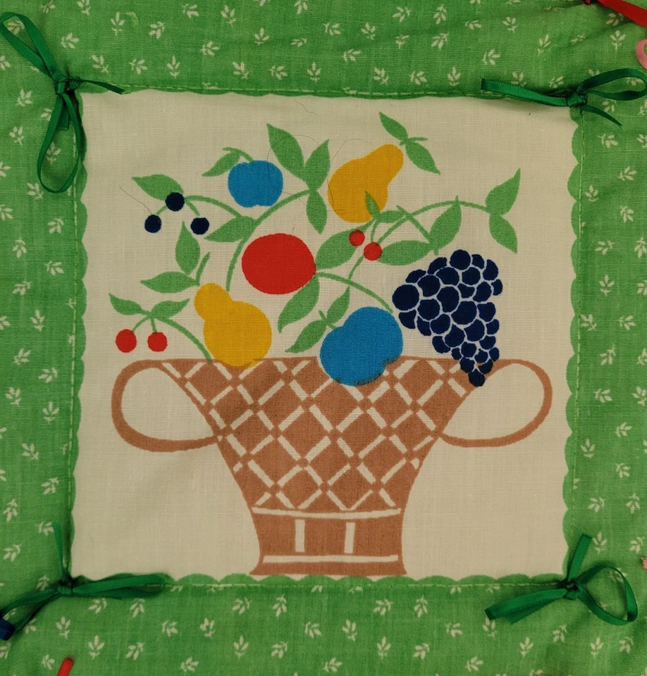 Manta de bebé vintage hecha a mano colgante de pared cabaña elegante retro Foto 4 de 4