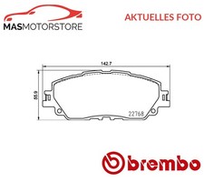 SATZ BREMSBELÄGE BREMSKLÖTZE VORNE BREMBO P 83 172 P FÜR LEXUS UX,ES