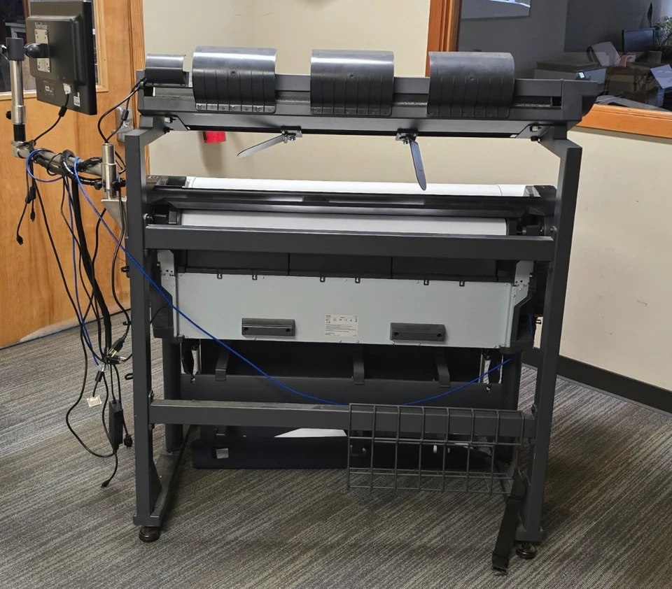 Canon Imageprograf Ipf765 Large Format Inkjet Printer with stand and scanner - Image 2 of 4