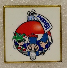Vintage Pinback Button Pepsi Soda Pop Advertising Christmas Ornament Nutcracker