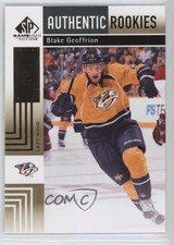 2011 SP Game Used Edition Authentic Rookies Gold 50/50 Blake Geoffrion #130 4t9