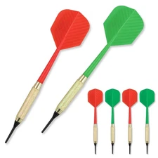 Soft Tip Dart Set for Electronic Dartboards, 15g, 5.6 in. 6 Pack for 2 players